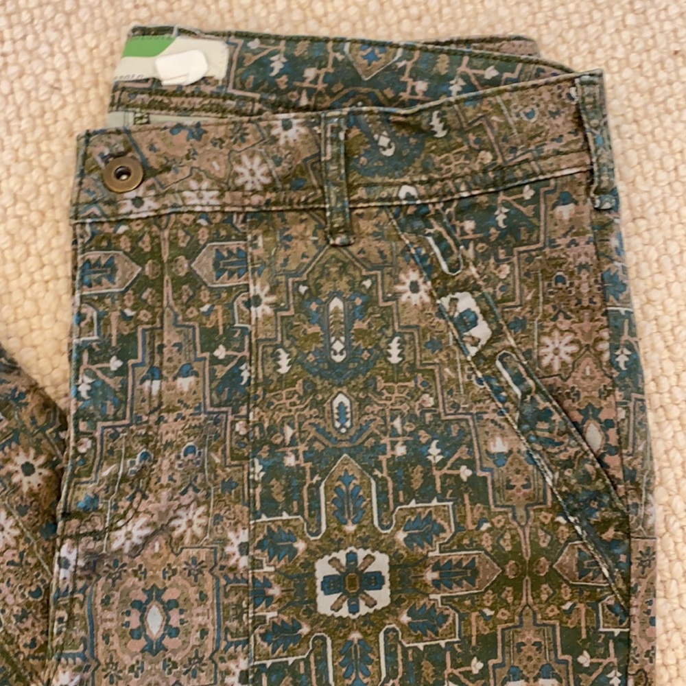 Printed pants from Anthropologie